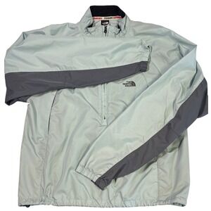 The North Face Tekware Light Pullover Jacket Women's M Blue Gray Windbreaker